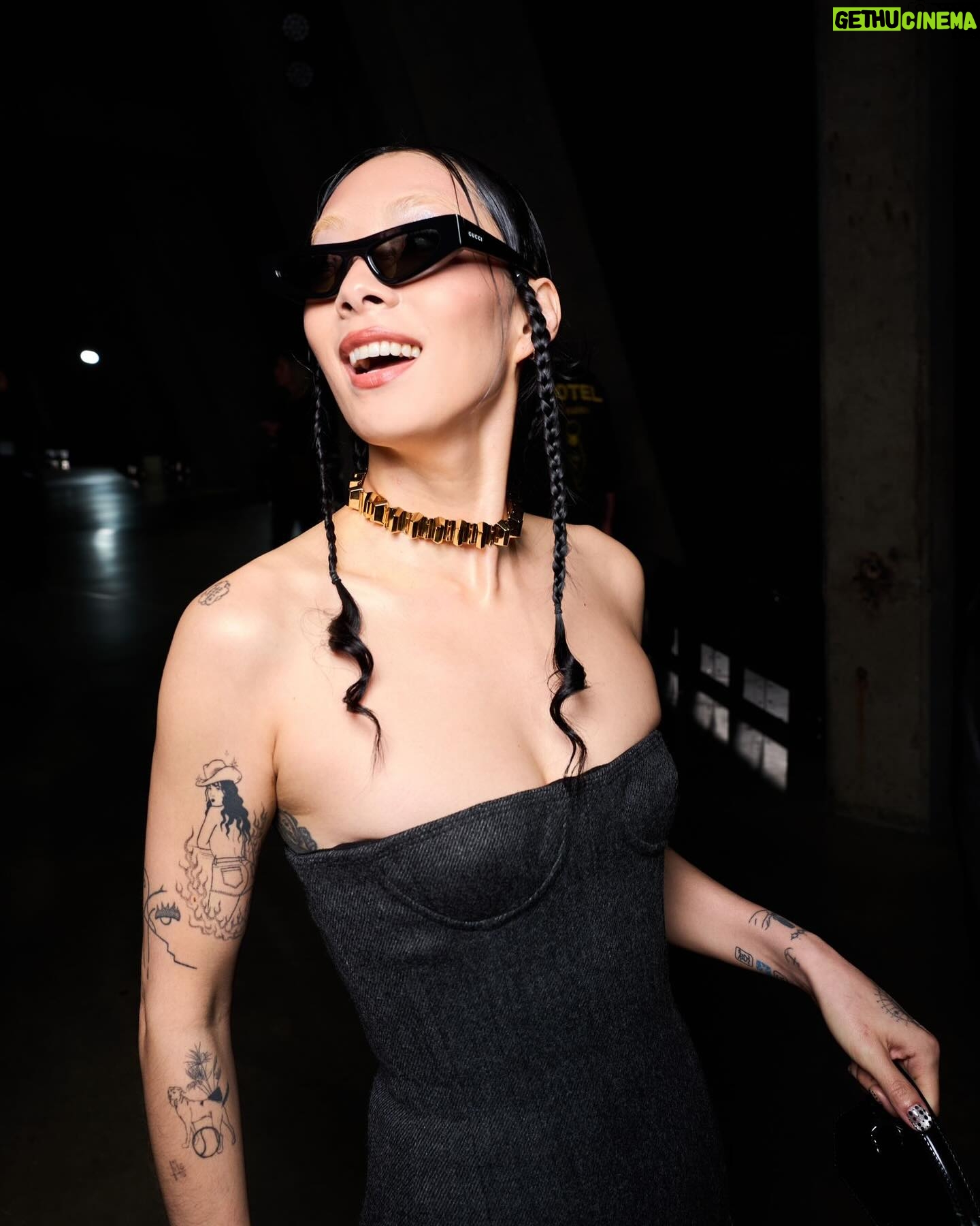 Rina Sawayama - 3 Likes - thank u @gucci that was hot @sabatods #GucciCruise25 #GucciLondra