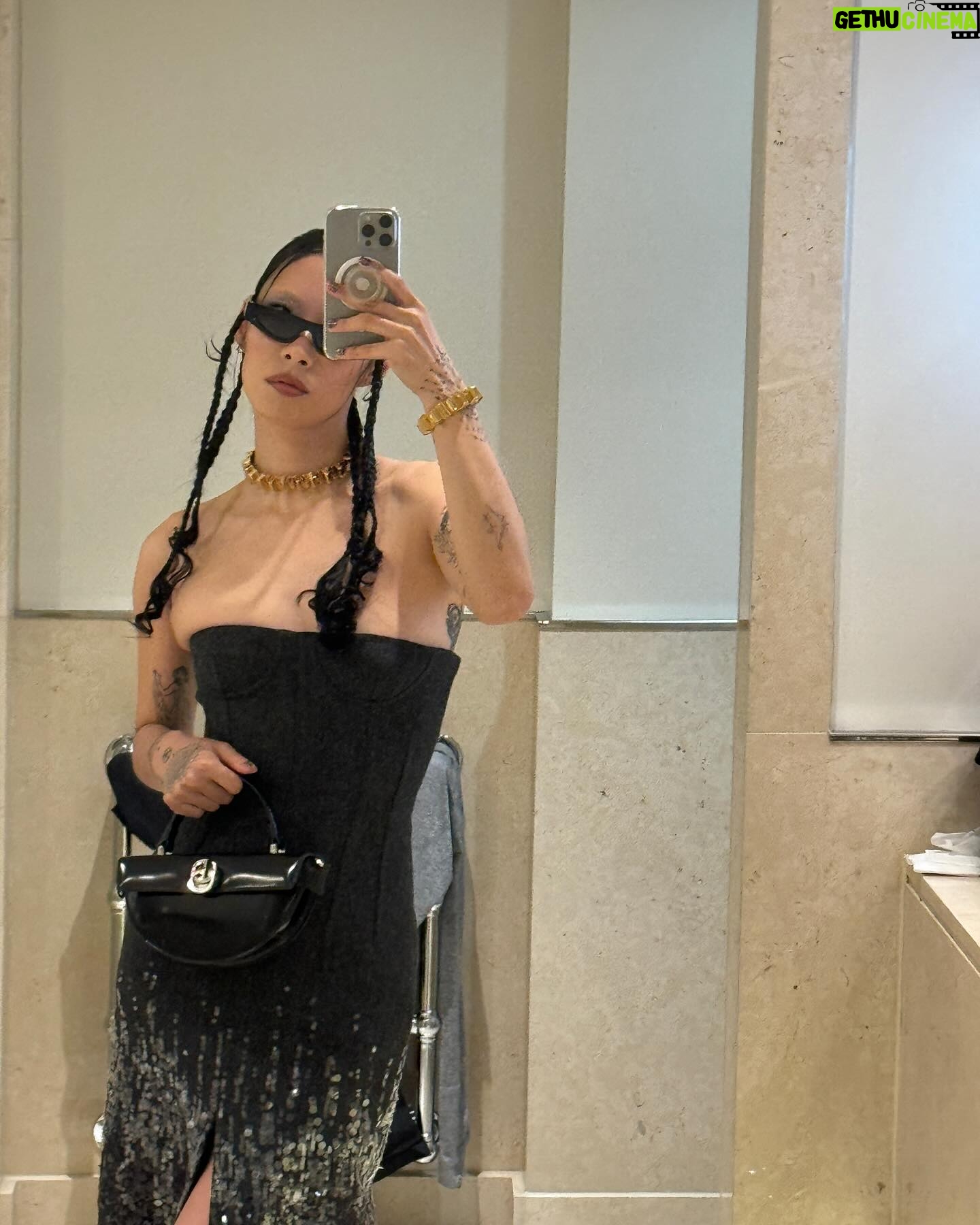 Rina Sawayama - 3 Likes - thank u @gucci that was hot @sabatods #GucciCruise25 #GucciLondra