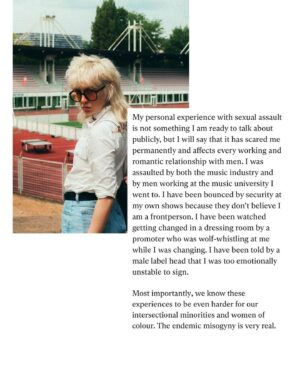 Rina Sawayama Instagram - happy international women’s day to all women, and in particular the women who have to fight silent battles with this industry on a daily basis! 

It’s the first time I’ve been honest about my past year (or to a level of detail I feel safe to). Honestly my mental health has been awful and though I was able to complete my 2023 commitments I can’t say it’s been the same this year. I’m sorry if I’ve let you down, my fans have been the shining light in all this. You’re always so supportive of me and I appreciate it so much. I’ve been lucky to have found ways to keep my business afloat and support myself as well as my team, but when it comes to new music I can’t release another album under my current conditions. I feel really trapped and don’t know what to do. 

Thank you to the women who bravely shared their story here, and to Roisin and Chloe for bringing it all together. you can read it in my stories (as you might expect there’s lots of trigger warnings). 

I’ve felt enlivened by the strength in this article, but I’ve also cried at how truly rotten the industry is. This is just a FRACTION of what actually goes on. Ive heard more stories like this, some worse, in private from other artists. There are men who have done horrible things to multiple women who have very secure jobs in high places. It’s truly terrifying. 

If you wanna help us you can share the article and send words of love and support to those featured. I would like to see more publications amplify this endemic problem outside of this one day too. Like I said in the article I don’t know a single woman who has not experienced some form of misogyny. As someone whose passion in music at school was taken advantage of by a music teacher who proceeded to then groom me for several years in my teens, it starts young. The music industry is absolutely due a MeToo movement and we need your amplification. Otherwise these artists will disappear from the industry. I don’t want any young person to ever have to experience what some of these women have. I want men to amplify this too. 

This is our workplace and women don’t deserve to be treated like this. This is not some rite of passage and this needs to stop