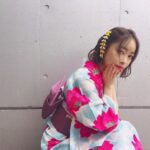 Rino Sashihara Instagram - 2年前？に買った浴衣を初めてきました😀