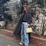 Rio Uchida Instagram - オフの日。 親友と三茶のティラミス食べに行った✌️映えた✌️ 私服〜！ coat: @clane_official tops: @auralee_tokyo denim: @maisonmargiela shoes: @converse bag: @newbottega glasses: @oliverpeoples