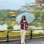 Rita Pereira Instagram - Mau tempo mas Kyoto lindo na mesma. Hoje fomos ao Kinkaku-ji Temple, ao Nishiki Market e ao Fushimi Inari-taisha. Ficou a faltar-nos 2 sítios incríveis mas esta chuva não ajudou. #kyoto #quioto #japan #japão #kinkakujitemple #nishikimarket #fushimiinaritaisha #family #vacation #famvacay