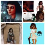 Ritu Arya Instagram – This artwork is insane… Thank you all for the Lila love. My mind is blown❤️✊🏾🙏🏽🌎👠🙏🏽☂️🌈🍭🎈👽🍬🧁🧃 @umbrellaacad