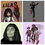 Ritu Arya Instagram – This artwork is insane… Thank you all for the Lila love. My mind is blown❤️✊🏾🙏🏽🌎👠🙏🏽☂️🌈🍭🎈👽🍬🧁🧃 @umbrellaacad