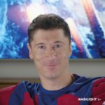 Robert Lewandowski Instagram - Just scored another goal, but this time with Ambilight TV! ⚽✨ Seriously, watching the game like this is as exciting as being at the stadium. Who’s in for a virtual stadium experience? #AmbilightTV #GameOn Kolejny gol, ale tym razem z telewizorem Ambilight! ⚽✨ Oglądanie meczu w ten sposób jest tak ekscytujące, jak bycie na stadionie. Kto jest zainteresowany wirtualnym doświadczeniem stadionowym? #AmbilightTV #GameOn