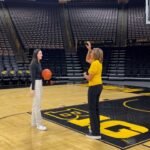 Robin Roberts Instagram – Couldn’t leave Carver-Hawkeye arena without getting in some shots! Been awhile since I dusted off the sneakers and stepped on the court, so I got some tips from someone who knows a thing or two about shooting hoops. Thanks for the assist @caitlinclark22! 😉