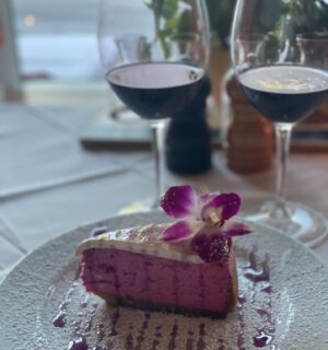 Robin Roberts Instagram - Enjoying our #lavenderhaze with lavender cheesecake from one of our fav #keywest restaurants. It’s all the #mondaymotivation we need! 😋