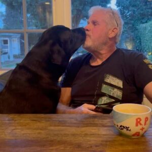 Ron Perlman Instagram - Harrington sure do lub his mornin joe!!!