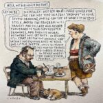 Ron Perlman Instagram - Am reposting this, my most favorite satirists of our day, the great @johncuneo3 . In my brave new world the only thing that is revered is the decimation of dehumanization. Stay tuned!!!!! #Repost from @johncuneo3 • This dour little drawing, about the existential threat that Ai poses to artists and illustrators, has been selected for this year’s prestigious American Illustration Annual. The irony is not lost on me. Thanks to @chronogram for putting it on the cover of their magazine, and to @american_illustration_official , Mark Heflin, and to the jury, for making it through over 8000 entries and maintaining their sense of humor. #chronogram #ai #artificialintelligence #drawing