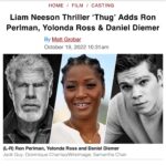 Ron Perlman Instagram - Liam Neeson Thriller ‘Thug’ Adds Ron Perlman, Yolonda Ross & Daniel Diemer. Via @deadline