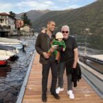 Ron Perlman Instagram - Tres generaciones…Branz, Benny, and the old man! Lake Como, Italy, fall ‘22.