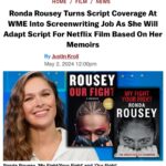 Ronda Rousey Instagram - Five years ago when @paulheyman asked me what kind of movie I’d want to star in, I finally stopped taking a passive approach to my acting career and wrote my first screenplay with my thumbs in my phone’s note app in an unexpected 11 hour writing binge (it was god awful lol). Since then I’ve become obsessed with the craft and have been devouring every book, masterclass and YouTube video on the subject I could get my hands on. Screenwriting became integral to my mental health, any time my thoughts strayed somewhere self destructive, I would consciously aim them at whatever screenplay I was working on to turn that negative energy into something creative. At a certain point I hit a wall with how far I could take my screenwriting education on my own and begged my agent of 12 years, @bslater9 to help me get an internship as a reader for WME. Brad hooked me up with @adamnovak9999 the head of the WME story department who has since become my Yoda and curated a custom list of scripts to cover to further my education (yes I am still an intern and never plan to stop). 30 coverages later, I was working on my 4th screenplay when @bslater9 suggested to me. “Hey, I think the reason you’ve become obsessed with screenwriting is you were meant to write your own biopic”. For eight days straight during my book tour from when I was done doing media until 2am I churned out the first draft of my life story up until my @UFC debut. I sent it to @bslater9 to get his notes and he loved it so much he and @roggreen took the cover page off and handed it off to @Netflix 😱 Now we’ve got a handshake deal that will hopefully be signed soon! This really is a dream come true, I’ve been so self conscious of my writing that I never mentioned it until my last book came out because it played such a huge role in my ability to heal and find joy. Hopefully this is the beginning a new chapter that doesn’t require beating the hell out of my body 😅. I can’t wait to knock this project out of the park and prove everyone right who believed in me, and not just that but to share my story with the world that literally took a lifetime of blood, sweat, tears and passion to write.🙏🏼❤️