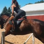 Ronni Hawk Instagram - Michigan🐴🌿🌞 #summerriding #horseriding #englishriding #jumper