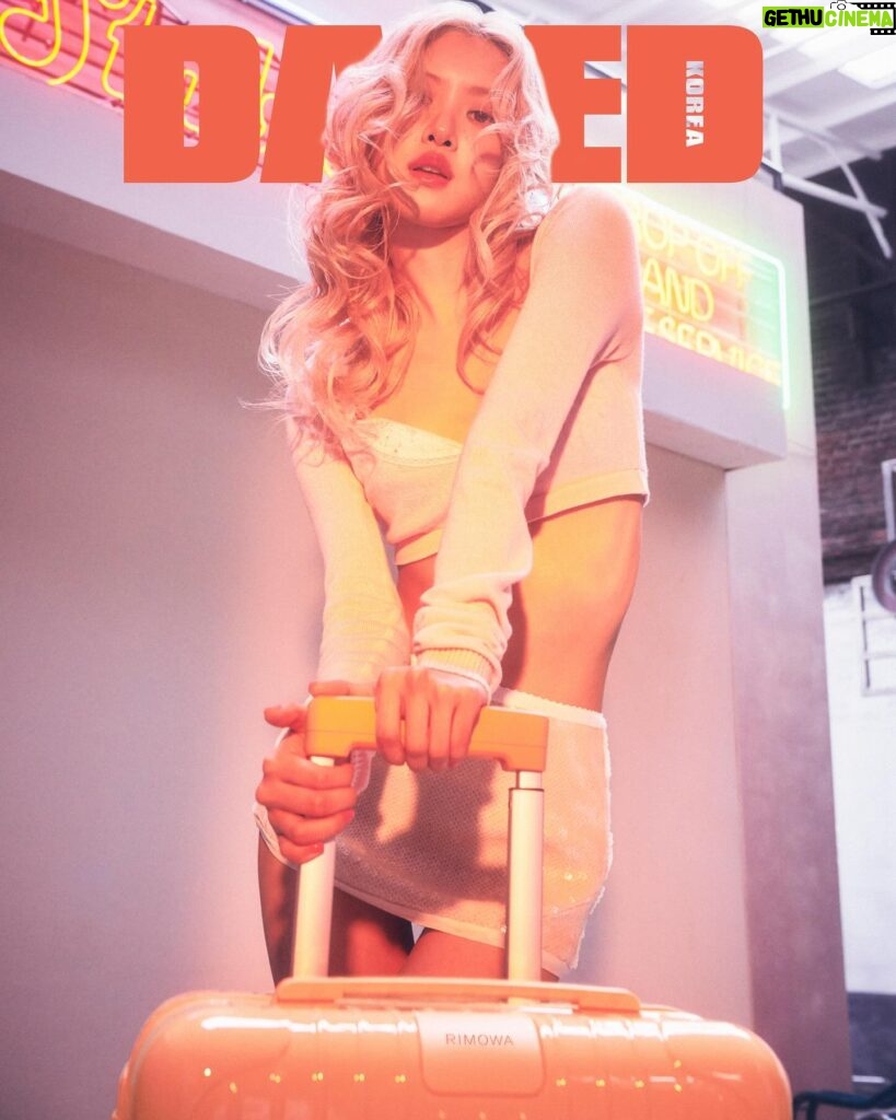 Rosé Instagram - 🦩 WAIT & SEE 🦩 Beyond excited for this editorial with @dazedkorea x @rimowa. These new rimowa colors are getting me intensely excited for the summer. I hope you all enjoy these, and I hope you’re all ready for the summer (with mee..♡) • Thank you once again to the amazing team!! Photo. @gowontae Hair. @leeseonyeong__ / 👩‍🏫 @afineforest Makeup. @iammaeng / 👩‍🏫 @nue_rri_s2 Stylist. @aeriyun / 👩‍🏫 @wlalslv @minco1ee Nail. @nail_unistella Communication. @leeenayu Road manager. @gg.uk