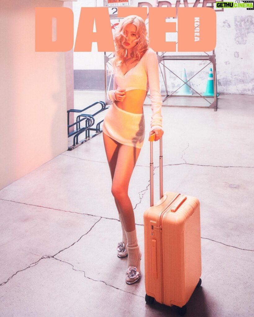 Rosé Instagram - 🦩 WAIT & SEE 🦩 Beyond excited for this editorial with @dazedkorea x @rimowa. These new rimowa colors are getting me intensely excited for the summer. I hope you all enjoy these, and I hope you’re all ready for the summer (with mee..♡) • Thank you once again to the amazing team!! Photo. @gowontae Hair. @leeseonyeong__ / 👩‍🏫 @afineforest Makeup. @iammaeng / 👩‍🏫 @nue_rri_s2 Stylist. @aeriyun / 👩‍🏫 @wlalslv @minco1ee Nail. @nail_unistella Communication. @leeenayu Road manager. @gg.uk