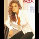 Rosa Blasi Instagram – A (now defunct) Razor magazine cover shoot, featuring me in my (also defunct) twenties 😂 #buisnesscasual #razormagazine