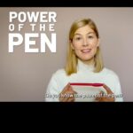 Rosamund Pike Instagram - Did you know? Each year, thousands of civilians are killed or injured when explosive weapons are used in towns and cities. As @minesadvisorygroup Ambassador, I am proud to participate in the International Network on Explosive Weapons’ #PowerOfThePen campaign. We are urging states to sign a Political Declaration to address the devastating humanitarian harm these weapons cause in populated areas. Will you join us? Please click the important link in my bio and MAKE YOUR VOICE HEARD!!!! Thank you thank you.