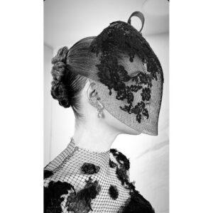 Rosamund Pike Instagram - So this happened … Golden Globes in black and white. A fantastic, beautiful, ethereal night. I will write more. But @Dior and @philiptreacy together made magic for me.