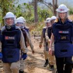 Rosamund Pike Instagram – The teams of deminers I met with MAG in Cambodia are driven by an incredible determination to give their communities back a life of safety, decades after conflict has ended. They all know someone who has been affected by landmines; many have responded to urgent calls from their communities when a landmine has been found. These brave and highly trained people (many of them women) have to be there to respond in an emergency, when unexploded ordnance is found near a school, in someone’s garden, or on someone’s farm. 

Today is the last day any donation will be doubled by a generous MAG supporter, making double the difference for families in Cambodia. Your gift of £30 (doubled to £60) could help our team clear deadly landmines from 30 metres squared of land. Link in my bio – and THANK YOU ❤️