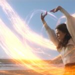 Rosamund Pike Instagram – Some love for the incredible privilege of playing Moiraine Damodred in @thewheeloftime . @rafejudkins changed the arc of Moiraine’s journey in the novels to explore the humanity underneath the Aes Sedai. What happens when someone with a cause for which they are prepared to die loses their greatest weapon in the fight? In this case : access to the One Power. We see through Season 2 Moiraine’s vulnerability, her pride, her refusal to trust. We also see the extent of her bravery. Episode 8 of Season 2 explores the feeling when accesss to the power is restored, and we see the intoxicating rush of channelling again; we also see an apology made to the person who withstood every attempt to push them away, and selflessly worked to solve the mystery @danielhenney as #lanmandragoran . @sharon_gilham_costume_design came up with a stunning final outfit for Moiraine, with a beautiful nod to the shoulders of her iconic bolero in Season 1, this time worked in lace on a beautiful blouse by @karenbob73 . This costume gave me the fluidity of movement I needed for this final epic channelling moment, and felt pure Aes Sedai.  Everything Moiraine has is pushed to the limit in her fight to stop the Dragon being shielded by the Seanchan Army and turned to the dark
. “I see my death in every day, as you do. How could I not with the task we have followed these years? Now with everything coming to a head, I must see it as even more possible. “