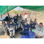 Rosamund Pike Instagram - In Battambang Province Cambodia, once again seeing with my own eyes the tireless efforts of teams of female deminers, working in swelteringly hot conditions protected by heavy, constrictive PPE, on uneven terrain. The undergrowth they have to clear to find the mines, remnants of wars over 30 years past, is dense, tangled and resistant. Many families live face to face with land still heavily contaminated with unexploded ordnance. The efforts of MAG are sensitive, expert, dedicated and inspiring. #proudambassador #landmines #cambodia