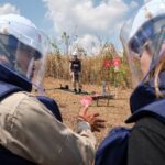 Rosamund Pike Instagram – The teams of deminers I met with MAG in Cambodia are driven by an incredible determination to give their communities back a life of safety, decades after conflict has ended. They all know someone who has been affected by landmines; many have responded to urgent calls from their communities when a landmine has been found. These brave and highly trained people (many of them women) have to be there to respond in an emergency, when unexploded ordnance is found near a school, in someone’s garden, or on someone’s farm. 

Today is the last day any donation will be doubled by a generous MAG supporter, making double the difference for families in Cambodia. Your gift of £30 (doubled to £60) could help our team clear deadly landmines from 30 metres squared of land. Link in my bio – and THANK YOU ❤️