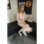 Rosamund Pike Instagram – Had so much fun with @claudiawinkle on her show this morning talking tiny wins, elf ears, Supertramp and Saltburn. Thank you @bbcradio2 for having me. And thanks @leithclark @davidebarbieri_ @florriewhitemakeup @prosper_pr