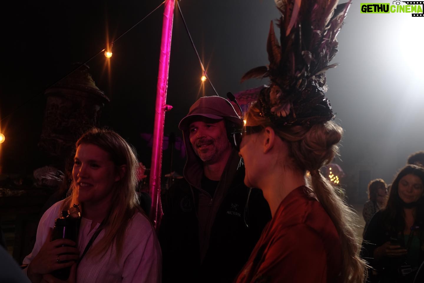 Rosamund Pike Instagram - Hanging with these guys on @saltburnfilm … dark twisted demented funny days.