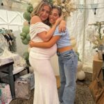 Rosie McClelland Instagram - The cutest baby shower for my Auntie @phoeleyland thank you @plumeoffeathers_ for this amazing set up & food! Watch our full Vlog on YouTube now (link in bio) 🩵 #family #baby