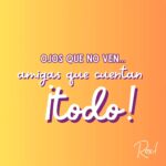 Roxana Castellanos Instagram - Ojos que no ven... amigas que cuentan todo. Etiqueta a tu amiga 😉 #frases #amigas #love #frasesinspiradoras