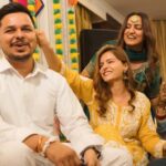 Rubina Dilaik Instagram - Happiness to the Happy bride @rohinidilaik , it is your #anniversary, we are happiest to have @sarthak.tyagi17 in our Family 🤗♥️♥️… hum sab happy #happy 😌🙃🧡♥️❤️🧿