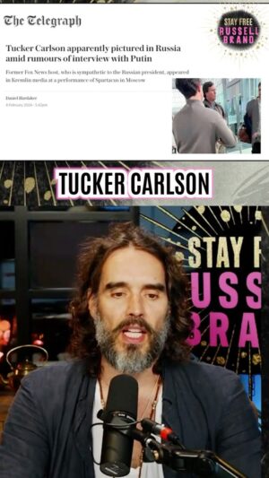 Russell Brand Instagram - Tucker interviews Putin so let’s unpick the very PREDICTABLE response from the legacy media📰