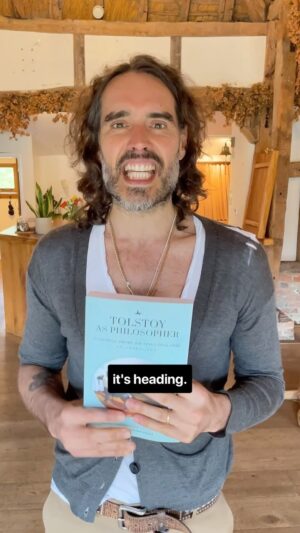 Russell Brand Instagram - THE BELLS!!! THE BELLS!!! What is Tolstoy’s message for Christians?! (He’s Russian so can we trust him 🤪) #christianity #tolstoy
