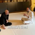 Russell Brand Instagram - When you’ve been gaming at 10am and got training at 11am🎮🥋 with @chriscleere #bjj #brazilianjiujitsu #purplebelt #martialarts #assasinscreed