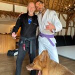 Russell Brand Instagram - 2 of us had a busy morning training, one of us just woke up from a nap 🥋 (Not saying who) @chriscleere @marlow_bjj #bjj #brazilianjiujitsu