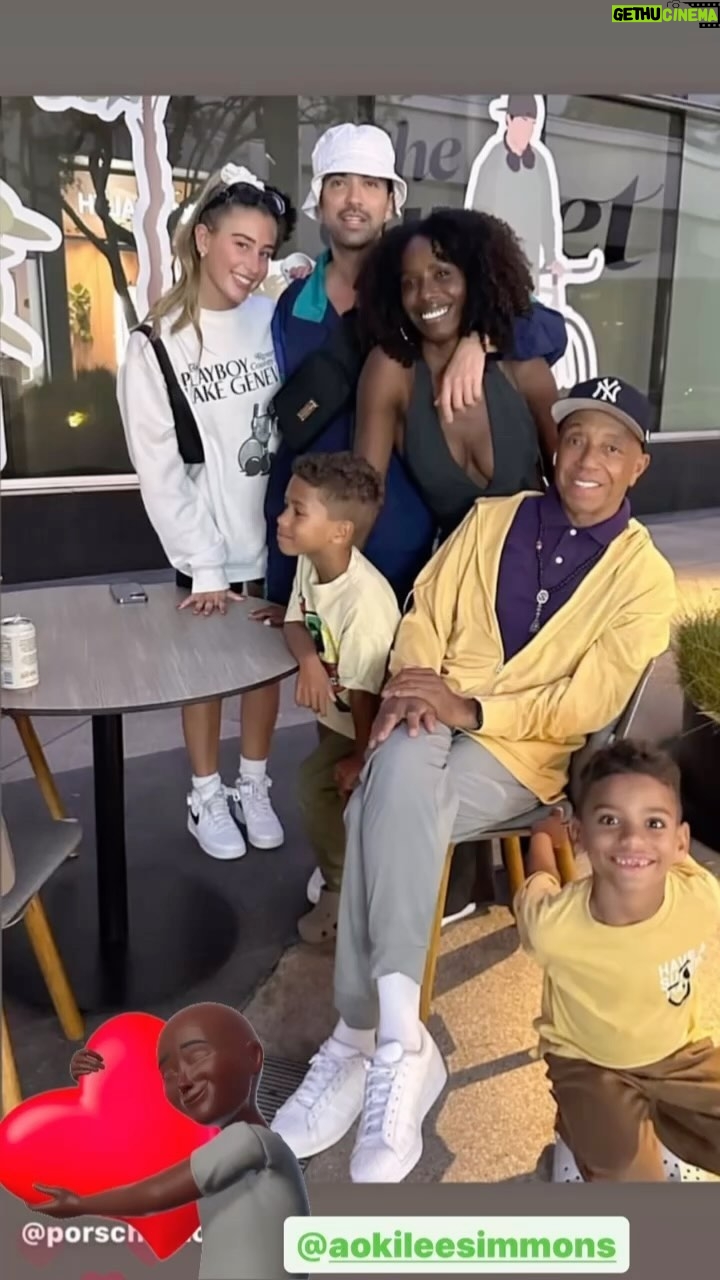 Russell Simmons Instagram - Watching my bff raise my God children August and Berlin has been a great pleasure The movie is just starting fyi for those who care... Porshe and her husband were engaged in August in Berlin 😘 proud of you @porschethomas ❤️ also i pic is @djcassidy and @rebeccakreisman