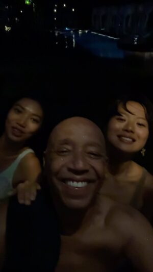 Russell Simmons Instagram - "one should practice yoga consistently ,daily and w/out interruption" THE YOGA SUTRAS  obviously this refers to all 8 limbs of yoga including all spiritual and ethical laws  the physical ( asana) portion of yogic science allows ones channels to open to more easily receive the blessings that come from this obedience  in short devotion and or service to God  or good karmic work along with taking care of ones temple are essential practices for those who want to realize the kingdom❤️ sunset yoga with @lina__yue  @janeyvi