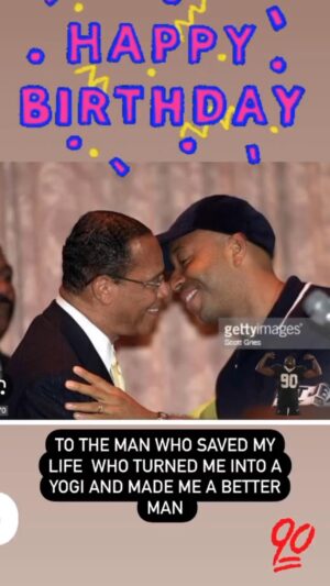 Russell Simmons Instagram - Happy 90th bday to this beautiful man who i call my second father  Minister Farakahn is a deep lover of humanity and a beautiful guiding light and inspiration for black men and woman everywhere  Thank you brother minister for your intervention in my life as a young man and  thank you for all  the knowledge and wisdom that you bestowed on me over the span of  my entire life ...the years have come and gone but the blessing that you are to so many remains permanent in their hearts and minds and .... the ripple effect of your love is also obvious in the fabrics of  the families that they raise ❤️ The entire black community and all who really know you./ love you dearly♥️♥️♥️