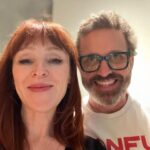 Ruth Connell Instagram - Happy birthday princess! 🩷 A moonful of stars, some Beatles and a touch of Haring to you on your special day @robenedict you are very loved ❤️