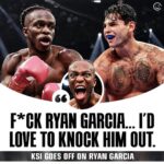 Ryan Garcia Instagram - I WILL END YOU IN EVERY WORST WAY POSSIBLE STOP PLAYING WITH ME Seen you in public many times and no action was taken @ksi btw PRIME SUCKS