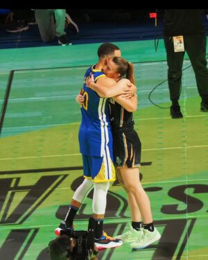 Sabrina Ionescu Instagram - History was made! 
Being able to compete alongside my friend, mentor, and one of my idols @stephencurry30 will be a moment I’ll never forget🙏🏼 
Blessed to continue to grow the game and inspire!