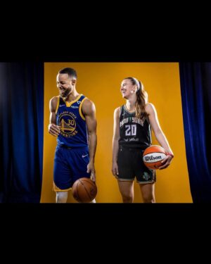 Sabrina Ionescu Instagram - History was made! 
Being able to compete alongside my friend, mentor, and one of my idols @stephencurry30 will be a moment I’ll never forget🙏🏼 
Blessed to continue to grow the game and inspire!