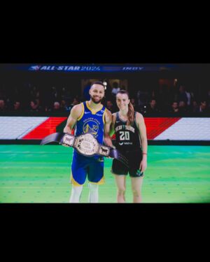 Sabrina Ionescu Instagram - History was made! 
Being able to compete alongside my friend, mentor, and one of my idols @stephencurry30 will be a moment I’ll never forget🙏🏼 
Blessed to continue to grow the game and inspire!