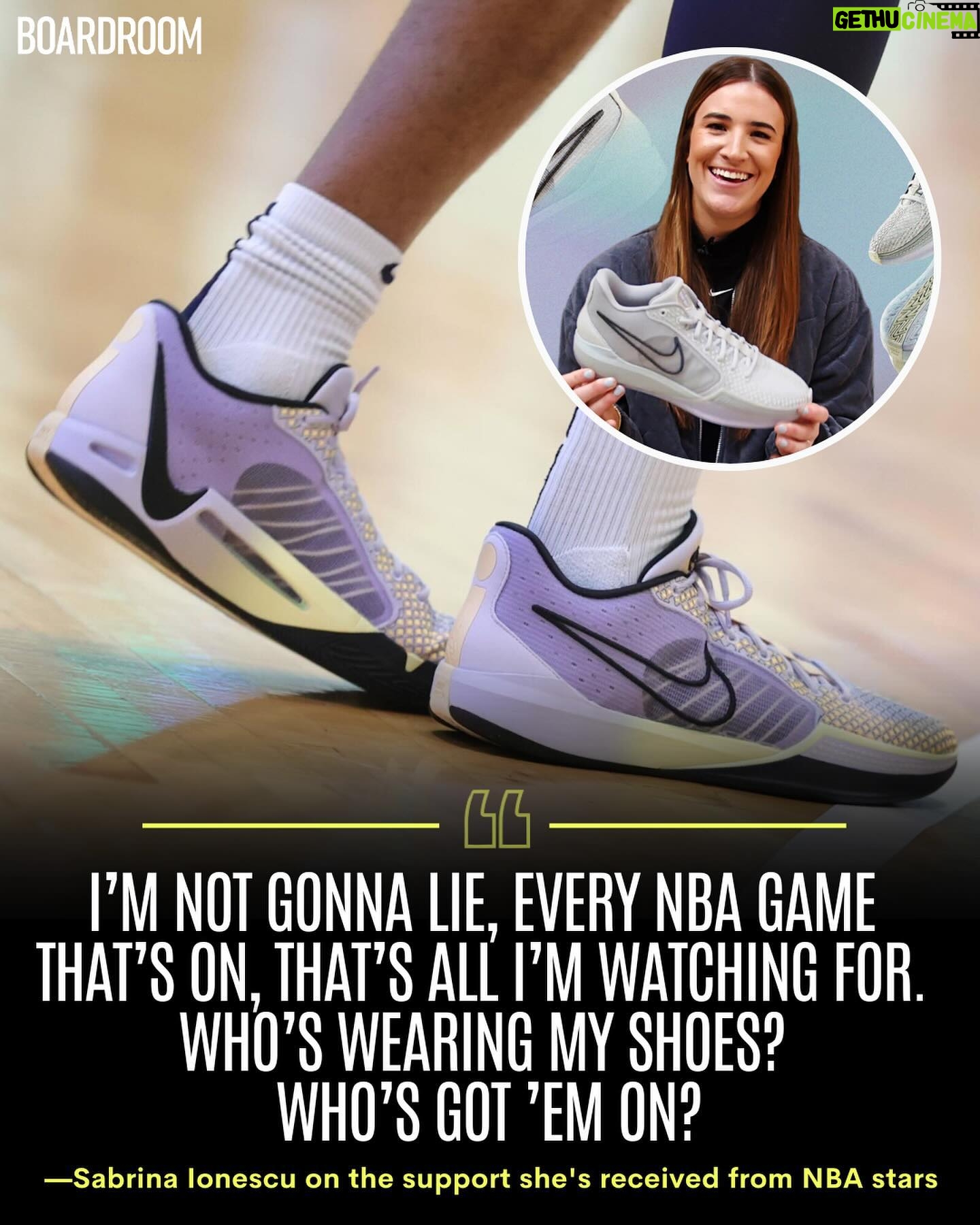 Sabrina Ionescu Instagram - @sabrina_i joined rare company when she launched her signature shoe with Nike earlier this year. In her own words, the @nyliberty star lets us in on how life has been since. 🔗 More at the link in bio.