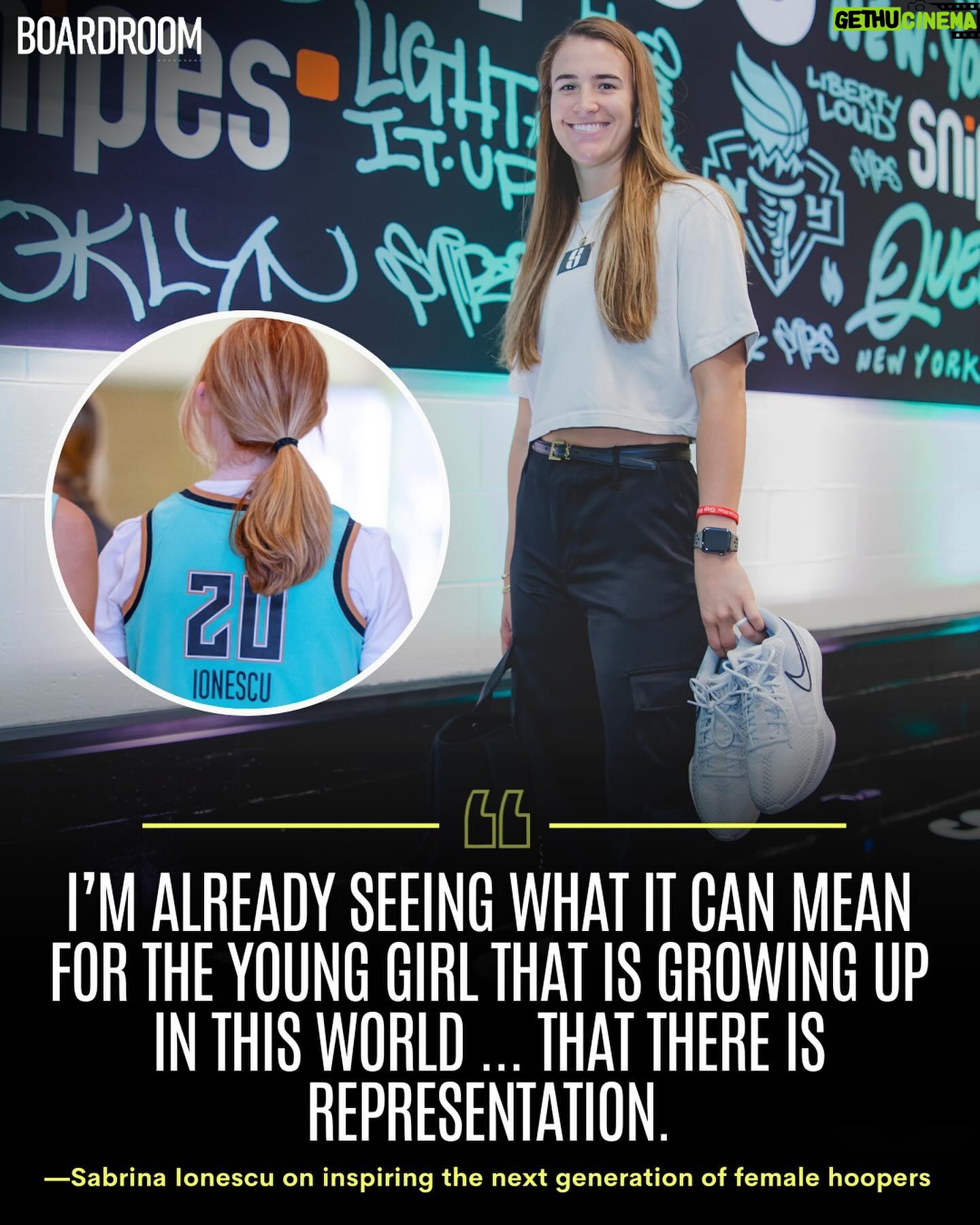 Sabrina Ionescu Instagram - @sabrina_i joined rare company when she launched her signature shoe with Nike earlier this year. In her own words, the @nyliberty star lets us in on how life has been since. 🔗 More at the link in bio.