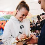 Sabrina Ionescu Instagram - Opening the doors to a refreshed space for the next generation of hoopers 🙌 A big thank you to @sabrina_i, @si20foundation, @slam & #2KF for continuing to grow youth basketball 🏀