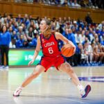 Sabrina Ionescu Instagram - Another amazing opportunity representing Team USA 🇺🇸 Now time to rest and recharge🩵