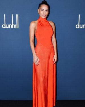 Saffron Hocking Instagram - ❤️🌹💃🏾 thank you @dunhill @bsbpartnerships 

Wearing @maisonalaia @otiumberg 
#Makeupby @babskymakeup using @armanibeauty 
Hair by @joepickeringtaylor