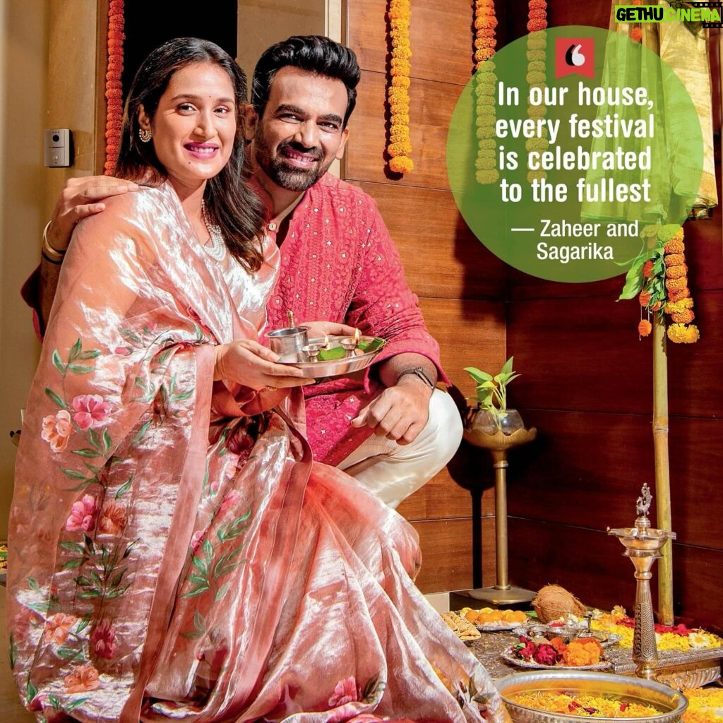 Sagarika Ghatge Instagram - ‘We are excited to celebrate Gudi Padwa & Eid around the same time’ The timing of these festivals has brought double joy to the household of cricketer @zaheer_khan34 and his actress-entrepreneur wife Tap the link in our stories . . . #gudipadwa #gudipadwa2024 #zaheerkhan #zaheerkhanfans #zaheerkhanwife #sagarikaghatge #sagarikaghatgekhan #sagarikaghatgefans #eid2024