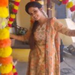Sai Gayatri Instagram – ✨🧿
.
Salwar materials @srisai_collestions9 
Perfectly stitched @tanu_designer_studio 
.
#beinganu #7salwars #onereel